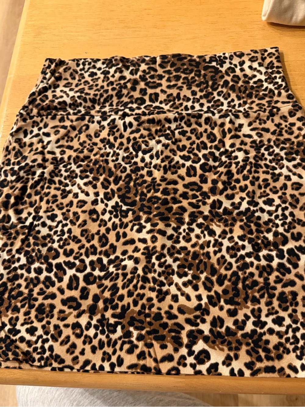 Heart Hips Leopard Print Mini Skirt - Brown/Tan/Black
